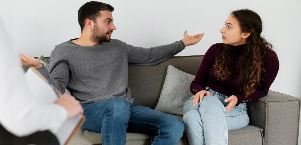 Discutes con la persona que amas